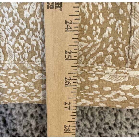 Isaac Mizrahi Live 3X Jean Jacket Chestnut 4 Pocket Snap Up Cheetah Animal NEW - Picture 4 of 6